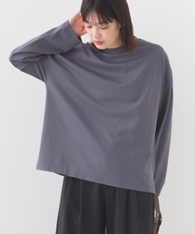 e voi（イーヴォイ）の「【接触冷感】TEIJINモックネック長袖Tシャツ（Tシャツ/カットソー）」