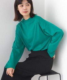 e voi（イーヴォイ）の「【接触冷感】TEIJINモックネック長袖Tシャツ（Tシャツ/カットソー）」