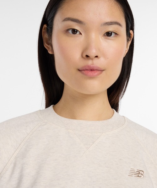 NEW BALANCE(ニューバランス)の「フレンチテリーショートスリーブトップ(Tシャツ/カットソー・レディース・マスタード/ベージュ・MEDIUM/SMALL/X-LARGE/LARGE)」の5枚目の写真