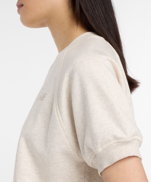 NEW BALANCE(ニューバランス)の「フレンチテリーショートスリーブトップ(Tシャツ/カットソー・レディース・マスタード/ベージュ・MEDIUM/SMALL/X-LARGE/LARGE)」の6枚目の写真