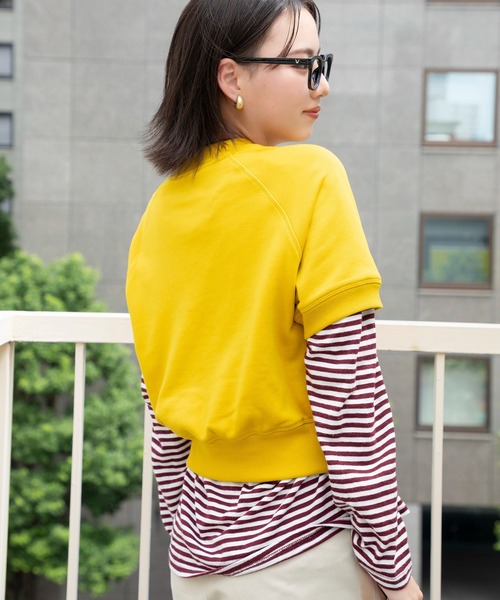 NEW BALANCE(ニューバランス)の「フレンチテリーショートスリーブトップ(Tシャツ/カットソー・レディース・マスタード/ベージュ・MEDIUM/SMALL/X-LARGE/LARGE)」の16枚目の写真