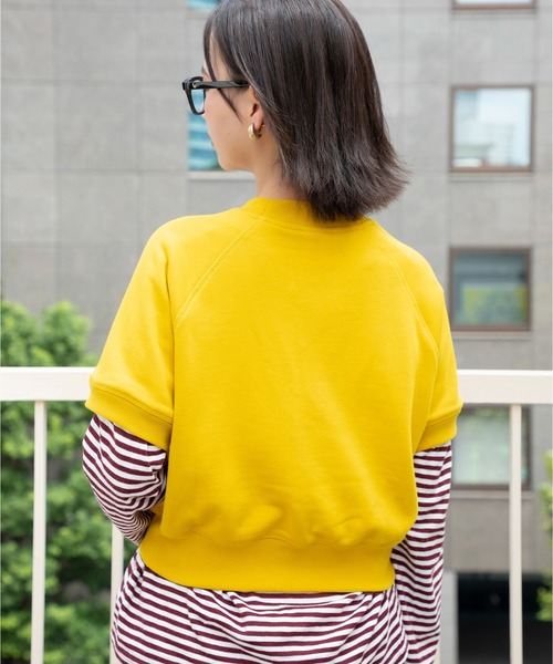 NEW BALANCE(ニューバランス)の「フレンチテリーショートスリーブトップ(Tシャツ/カットソー・レディース・マスタード/ベージュ・MEDIUM/SMALL/X-LARGE/LARGE)」の17枚目の写真
