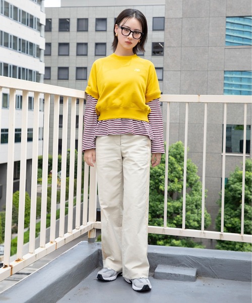 NEW BALANCE(ニューバランス)の「フレンチテリーショートスリーブトップ(Tシャツ/カットソー・レディース・マスタード/ベージュ・MEDIUM/SMALL/X-LARGE/LARGE)」の19枚目の写真