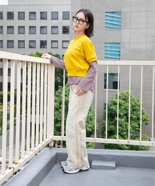 NEW BALANCE(ニューバランス)の「フレンチテリーショートスリーブトップ(Tシャツ/カットソー・レディース・マスタード/ベージュ・MEDIUM/SMALL/X-LARGE/LARGE)」の20枚目の写真