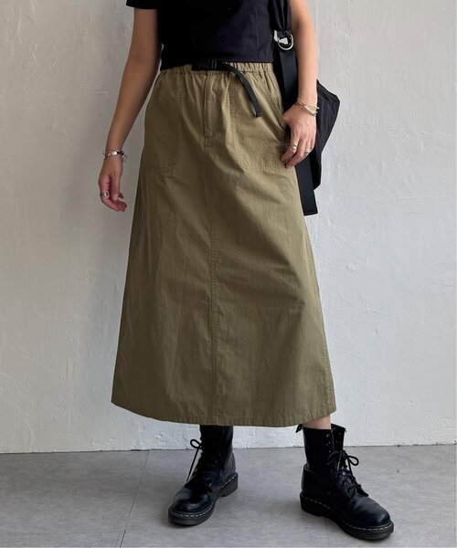 LBC（エルビーシー）の「コットンツイルワークベルトスカート（スカート・レディース・ベージュ/チャコールグレー/エメラルド・M/L）」の10枚目の写真