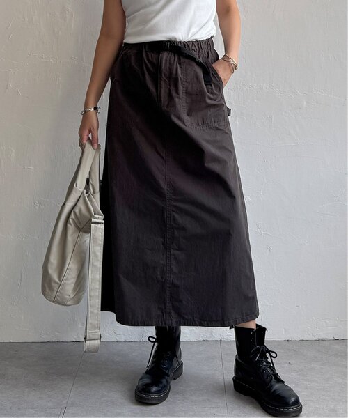 LBC（エルビーシー）の「コットンツイルワークベルトスカート（スカート・レディース・ベージュ/チャコールグレー/エメラルド・M/L）」の15枚目の写真