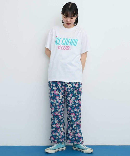I am I in fact...(アイアムアイインファクト)の「●iCE CREAM CLUB Tシャツ(Tシャツ/カットソー・レディース・ホワイト/グレー・FREE)」の22枚目の写真