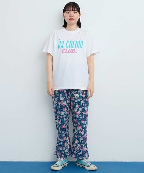 I am I in fact...(アイアムアイインファクト)の「●iCE CREAM CLUB Tシャツ(Tシャツ/カットソー・レディース・ホワイト/グレー・FREE)」の21枚目の写真