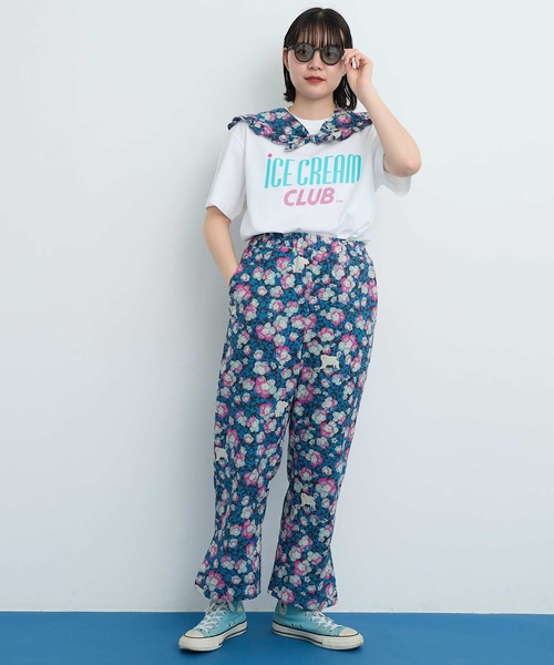 I am I in fact...(アイアムアイインファクト)の「●iCE CREAM CLUB Tシャツ(Tシャツ/カットソー・レディース・ホワイト/グレー・FREE)」の16枚目の写真