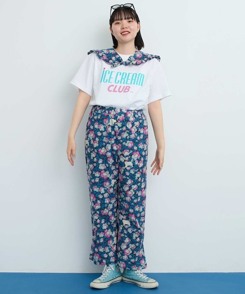 I am I in fact...(アイアムアイインファクト)の「●iCE CREAM CLUB Tシャツ(Tシャツ/カットソー・レディース・ホワイト/グレー・FREE)」の15枚目の写真