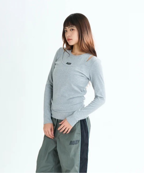 ROXY(ロキシー)の「NAIL IT L/S TEE/ロキシー速乾UVケア長袖トップス・タンクトップセット(Tシャツ/カットソー・レディース・グレー/ブラック/ホワイト・SMALL/LARGE/MEDIUM)」の15枚目の写真