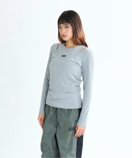 ROXY(ロキシー)の「NAIL IT L/S TEE/ロキシー速乾UVケア長袖トップス・タンクトップセット(Tシャツ/カットソー・レディース・グレー/ブラック/ホワイト・SMALL/LARGE/MEDIUM)」の21枚目の写真