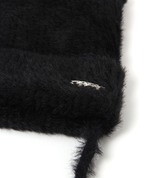 repipi armario（レピピ アルマリオ）の「シャギーネコミミワッチ（ニットキャップ/ビーニー・キッズ・グレー/ホワイト/ブラック・FREE）」の6枚目の写真