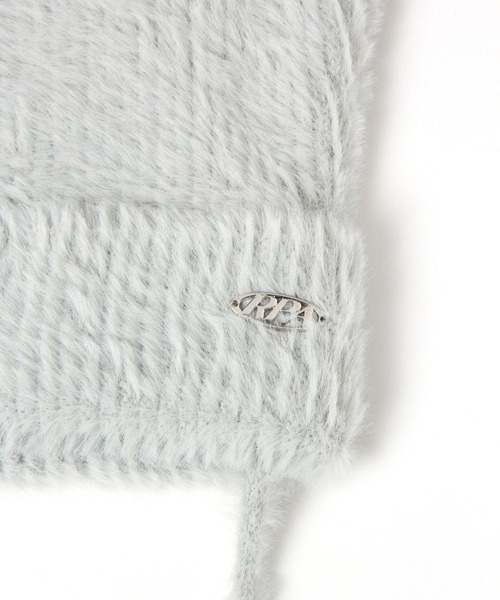 repipi armario（レピピ アルマリオ）の「シャギーネコミミワッチ（ニットキャップ/ビーニー・キッズ・グレー/ホワイト/ブラック・FREE）」の12枚目の写真