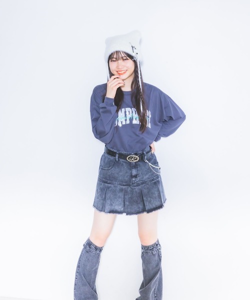 repipi armario（レピピ アルマリオ）の「シャギーネコミミワッチ（ニットキャップ/ビーニー・キッズ・グレー/ホワイト/ブラック・FREE）」の17枚目の写真