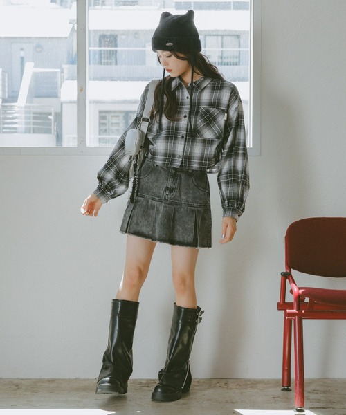 repipi armario（レピピ アルマリオ）の「シャギーネコミミワッチ（ニットキャップ/ビーニー・キッズ・グレー/ホワイト/ブラック・FREE）」の18枚目の写真