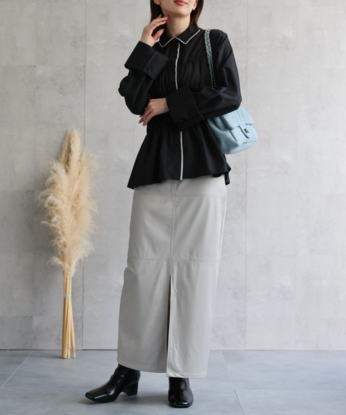 model：162cm 着用サイズ：F