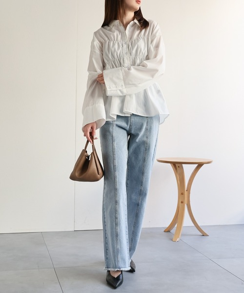 model：162cm 着用サイズ：F