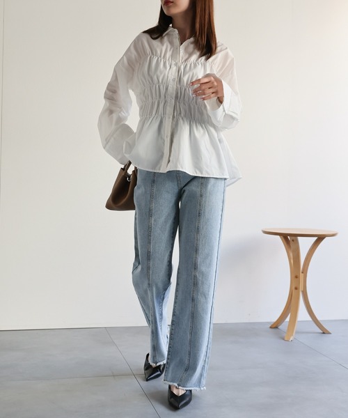 model：162cm 着用サイズ：F