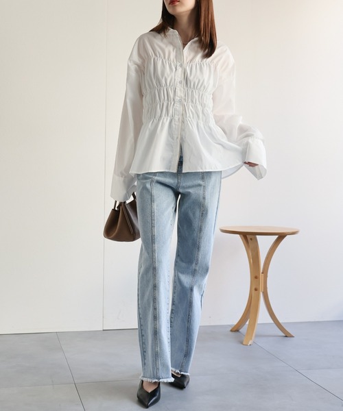 model：162cm 着用サイズ：F
