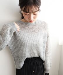 シアーモヘヤニットプルオーバー
