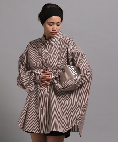 GEORGE'S（ジョージズ）の「ストライプBIGシャツ2（シャツ/ブラウス・メンズ・ブルー/ブラウン・MEDIUM/LARGE）」の10枚目の写真