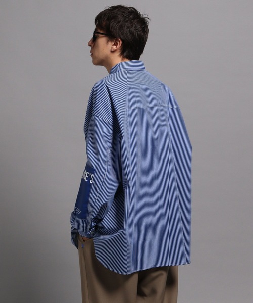 GEORGE'S（ジョージズ）の「ストライプBIGシャツ2（シャツ/ブラウス・メンズ・ブルー/ブラウン・MEDIUM/LARGE）」の22枚目の写真