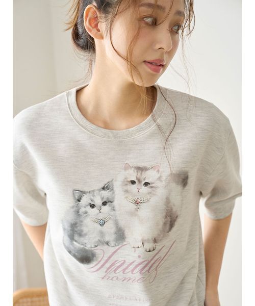 CATスウェットセットアップ（ルームウェア/パジャマ）｜SNIDEL
