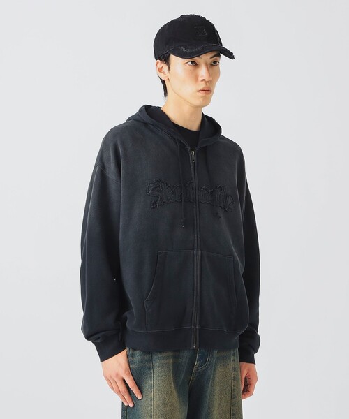 BEAMS HEART（ビームスハート）の「【ユニセックス】ヴィンテージライク フルジップ パーカー（パーカー・メンズ・ブラウン/ブラック・SMALL/LARGE/MEDIUM）」の6枚目の写真