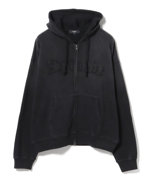 BEAMS HEART（ビームスハート）の「【ユニセックス】ヴィンテージライク フルジップ パーカー（パーカー・メンズ・ブラウン/ブラック・SMALL/LARGE/MEDIUM）」の11枚目の写真