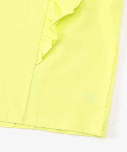 BREEZE(ブリーズ)の「【WEB限定/ジュニア対応】フリル長袖Tシャツ(Tシャツ/カットソー・キッズ・チャコール/ライム/オフホワイト/パープル・90/100/110/120/130/140)」の10枚目の写真