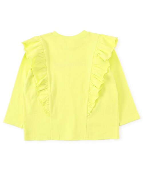 BREEZE(ブリーズ)の「【WEB限定/ジュニア対応】フリル長袖Tシャツ(Tシャツ/カットソー・キッズ・チャコール/ライム/オフホワイト/パープル・90/100/110/120/130/140)」の15枚目の写真