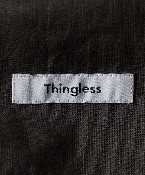 Thingless（シングレス）の「＜Thingless＞ ノープリーツ イージーパンツ（その他パンツ・メンズ・ブラック/ダークブラウン・M/L/S）」の14枚目の写真