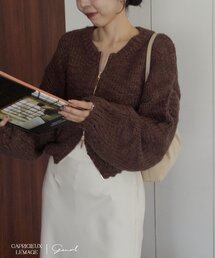CAPRICIEUX LE'MAGE | 【LE'MAGE×gemeilコラボ】スラブジップカーディガン(ニット/セーター)