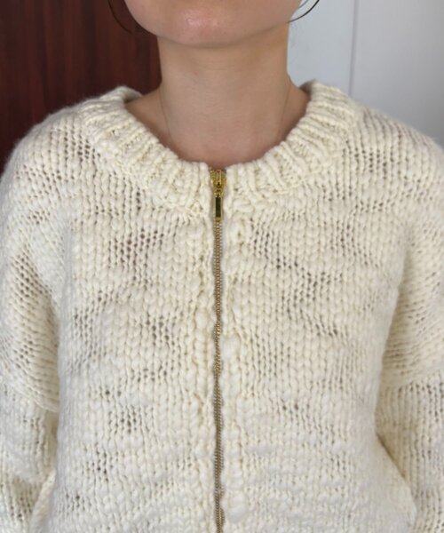 セール】【LE'MAGE×gemeilコラボ】スラブジップカーディガン（ニット