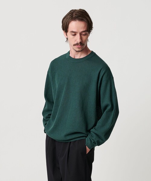 BEAUTY&YOUTH UNITED ARROWS(ビューティーアンドユースユナイテッドアローズ)の「エア ミラノ クルーネック ニット 抗菌防臭(ニット/セーター・メンズ・ベージュ/ケリーグリーン/ブラック・L/S/M/XL)」の8枚目の写真