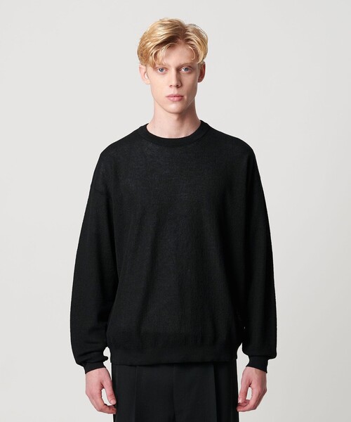 【美品】UNITED ARROWS／ニットタイ／ソリッド／ブラック／Italy製 美品】UNITED ARROWS／ニットタイ／ソリッド／ブラック／Italy製
