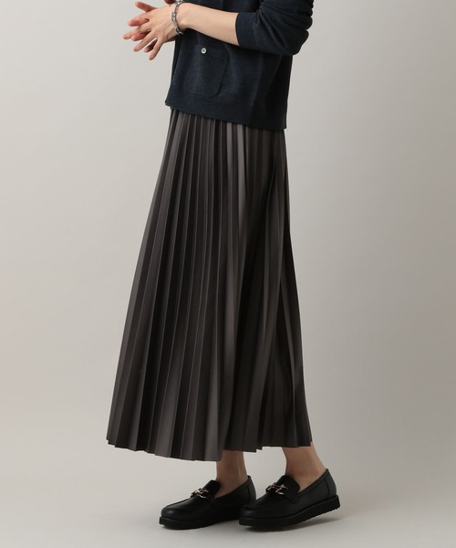 セール】MATINEE LINE/レザーライクプリーツスカート/583858（スカート