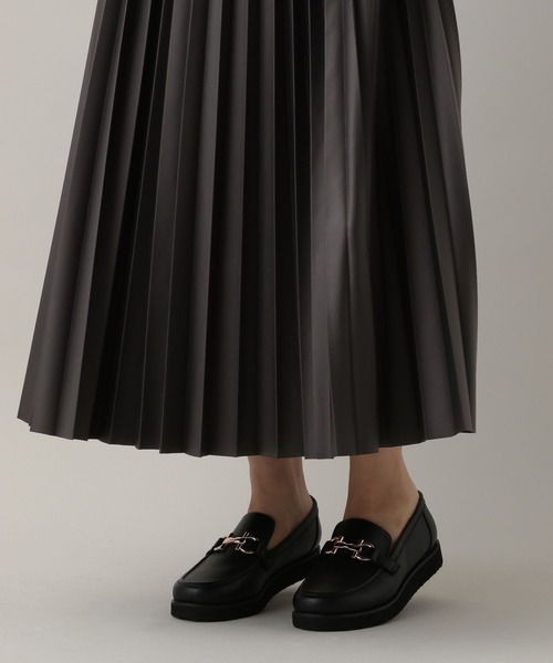 MATINEE LINE/レザーライクプリーツスカート/583858（スカート