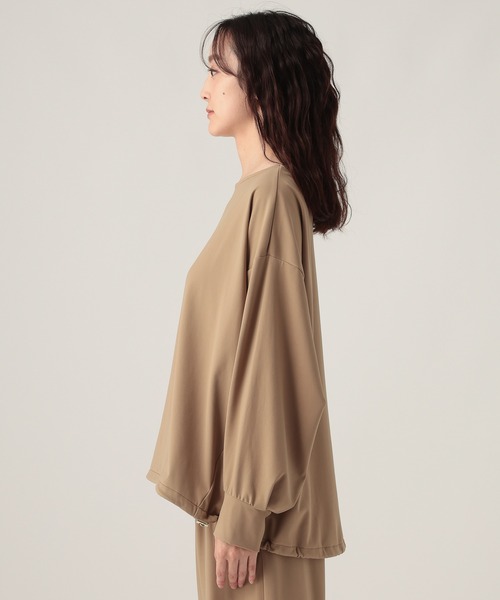 Elura(エルーラ)の「ハイテンションボートネックプルオーバー/596029(Tシャツ/カットソー・レディース・カーキ/ブラック/キャメル・FREE)」の18枚目の写真