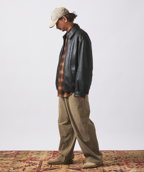 JOURNAL STANDARD relume（ジャーナルスタンダード　レリューム）の「ラムレザー ジップジャケット（ライダースジャケット・メンズ・ブラック・LARGE/MEDIUM/SMALL）」の8枚目の写真