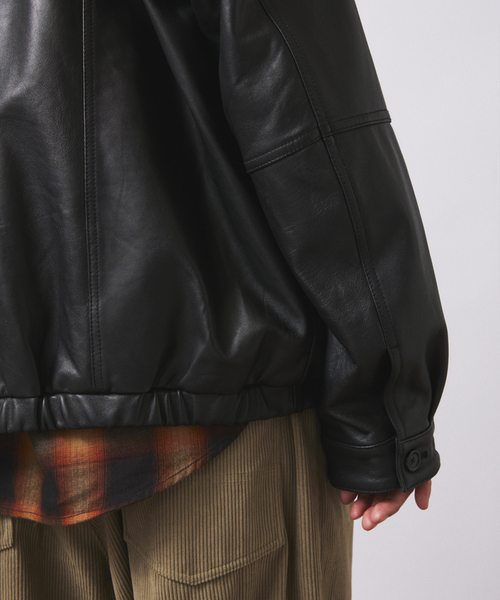 JOURNAL STANDARD relume（ジャーナルスタンダード　レリューム）の「ラムレザー ジップジャケット（ライダースジャケット・メンズ・ブラック・LARGE/MEDIUM/SMALL）」の21枚目の写真