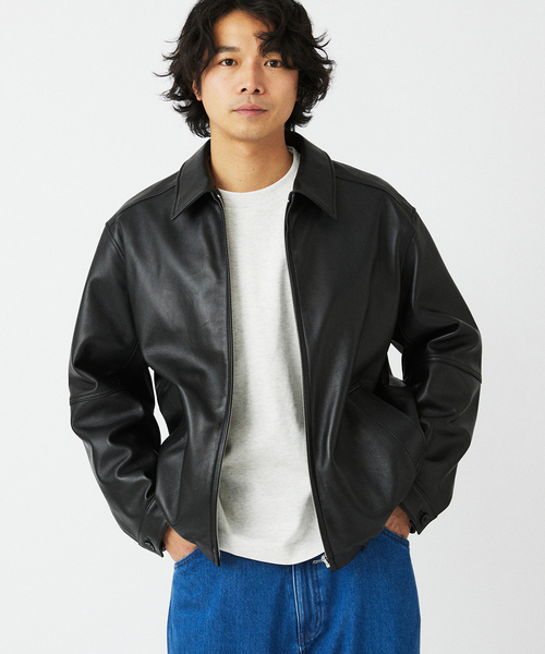 JOURNAL STANDARD relume（ジャーナルスタンダード　レリューム）の「ラムレザー ジップジャケット（ライダースジャケット・メンズ・ブラック・LARGE/MEDIUM/SMALL）」の22枚目の写真