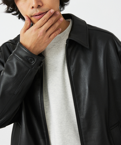 ジャーナルスタンダード　ライダースジャケット ニュージーランド ラムレザー トラッカージャケット（ライダース