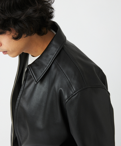 JOURNAL STANDARD relume 羊革ライダースジャケット M 黒 JOURNAL STANDARD relume 革ジャン ライダース ラムレザー