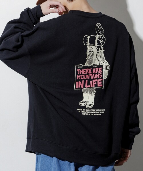 FREAK'S STORE(フリークスストア)の「限定展開 リラックスフィット バックプリント クルーネック スウェット / CAMP MAN(スウェット・メンズ・グレー/ブラック・MEDIUM/SMALL/LARGE)」の21枚目の写真