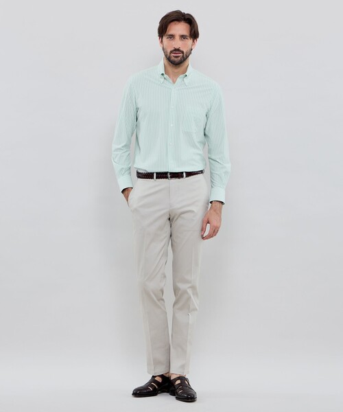 MACKINTOSH LONDON(マッキントッシュ ロンドン)の「【WEB・一部店舗限定】ピケストレッチパンツ(その他パンツ・メンズ・ベージュ系その他4/チャコールグレー/ホワイト系その他・82/90/86/78)」の4枚目の写真