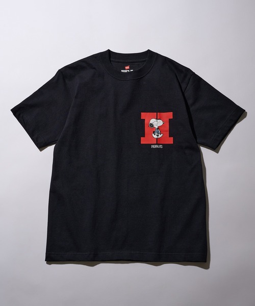 HANES(ヘインズ)の「【Hanes】PEANUTS×BEEFY-T T-SHIRT 1P HM1-D003(Tシャツ/カットソー・メンズ・ホワイト/ブラック・M/L/S)」の3枚目の写真