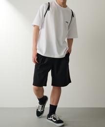 THOUSAND MILE(�T�E�U���h�}�C��)�́yTHOUSAND MILE�zSHORT SLEEVE T-SHIRT & SHORT PANTS SET  T/C JERSEY + NY/PU(�Z�b�g�A�b�v)
