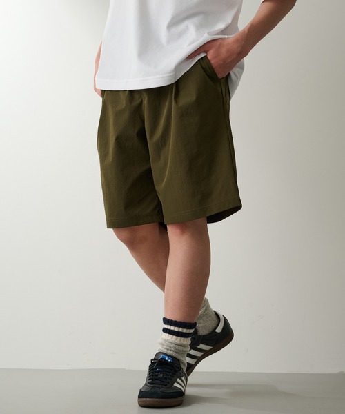 THOUSAND MILE(サウザンドマイル)の「【THOUSAND MILE】SHORT SLEEVE T-SHIRT & SHORT PANTS SET T/C JERSEY + NY/PU(セットアップ・メンズ・ブラック/オリーブ/チャコールグレー・S/M/L)」の21枚目の写真